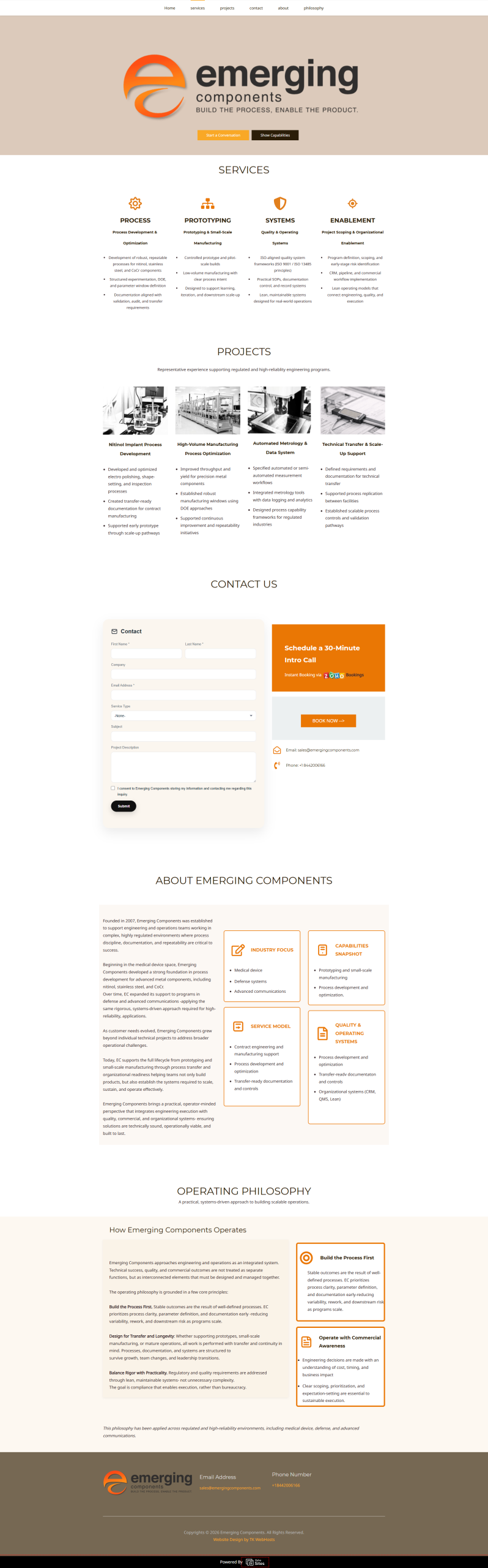 Emerging Components website