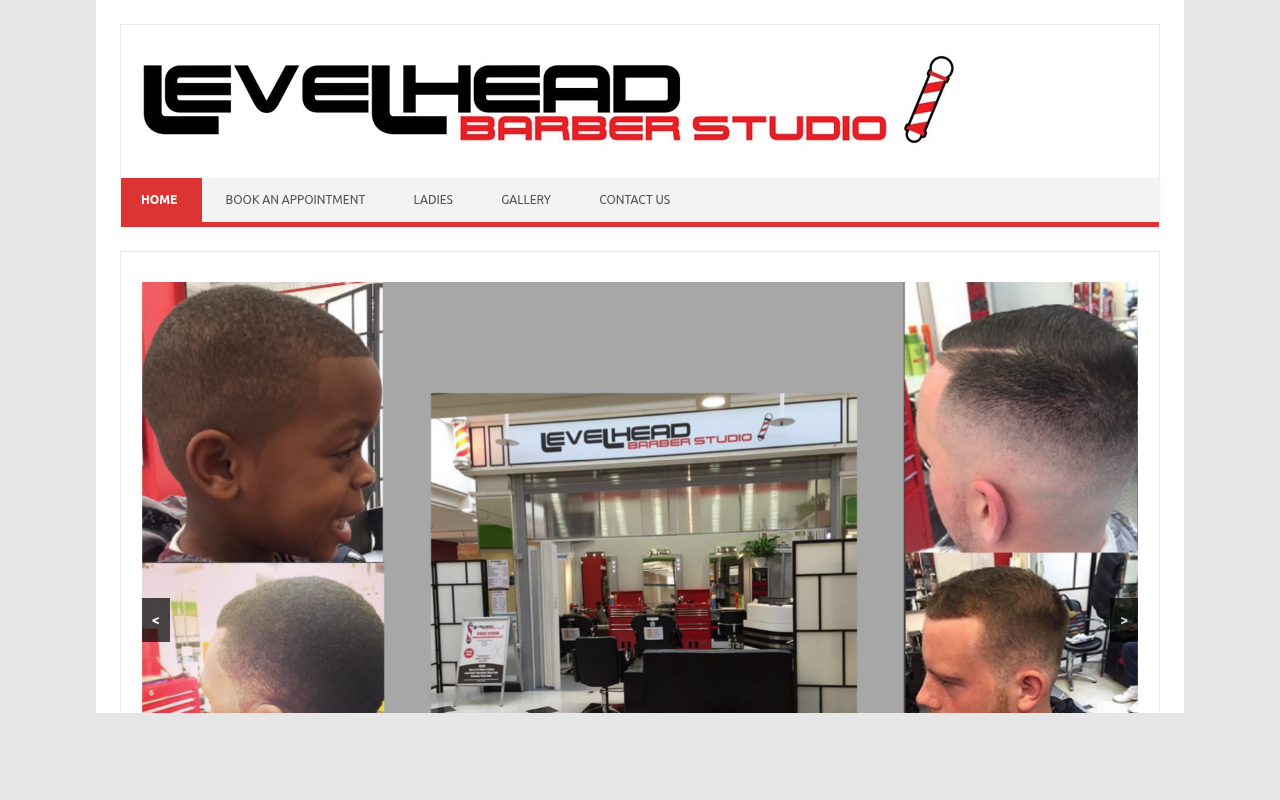 Level Head Barbers website